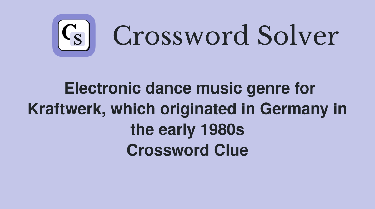 electronic-dance-music-genre-for-kraftwerk-which-originated-in-germany